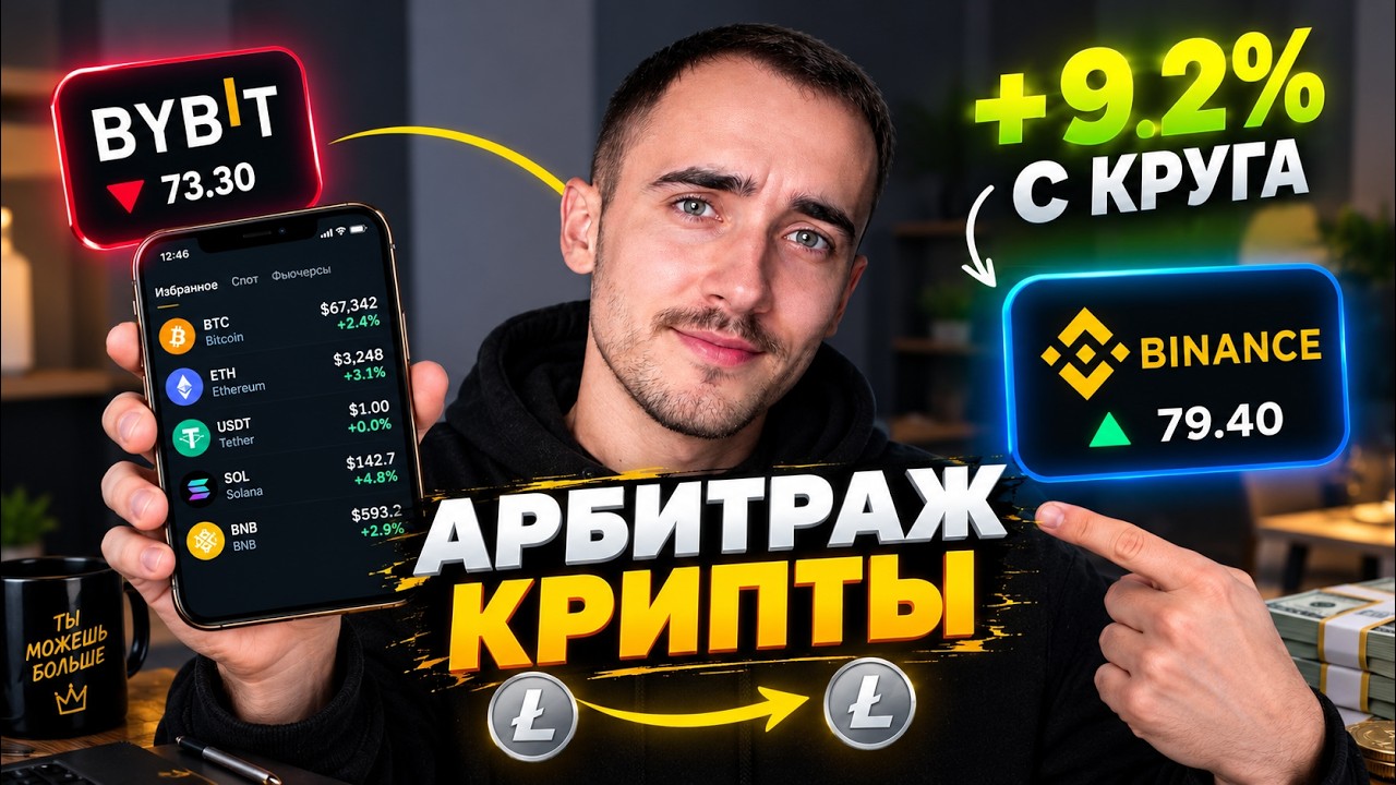 Арбитраж Криптовалюты: Поднял 900$ за 5 минут | P2P Арбитраж на 9%